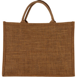 Hessian Christmas Shopping Bag Large  - Brown - thumbnail 3