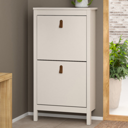 Florence Barcelona Cashmere 2 Flip Down Door Shoe Cabinet