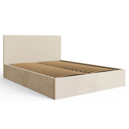 GFW Natural King Size Velvet End Lift Ottoman Bed - thumbnail 4