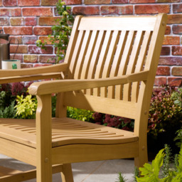 Rowlinson Farnham Eucalyptus Wood 2 Seater Companion Seat - thumbnail 3