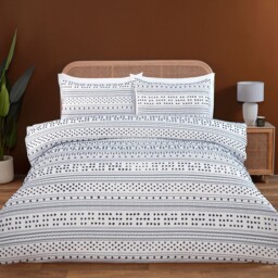 Berkley Navy and White Double Duvet Set
