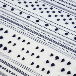 Berkley Navy and White Double Duvet Set - thumbnail 4
