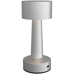 Portland Silver Cordless LED Table Lamp