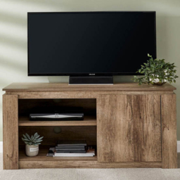 GFW Canyon Grey Oak Single Door 2 Shelf Compact TV Unit