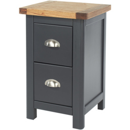 Core Products Dunkeld 2 Drawer Midnight Blue Petite Bedside Table - thumbnail 4