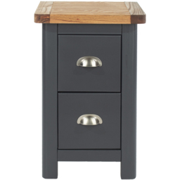 Core Products Dunkeld 2 Drawer Midnight Blue Petite Bedside Table - thumbnail 3