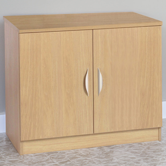 R White Cabinets 2 Door Light Oak Desk Height Cupboard - image 1