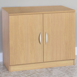 R White Cabinets 2 Door Light Oak Desk Height Cupboard