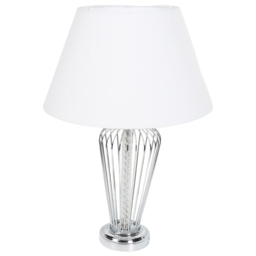 Adeline Chrome and White Table Lamp - thumbnail 4