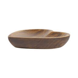 Heart Shape Natural Brown Wooden Bowl - thumbnail 4