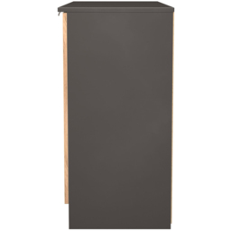 Crowndale Bora 3 Door Gold Craft Oak and Graphite Sideboard Ready Assembled - thumbnail 3