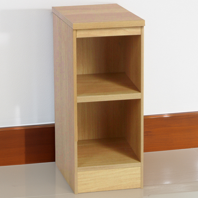 R White Cabinets Brown 2 Shelf Narrow Bookcase - image 1