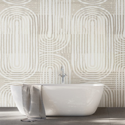 Origin Murals Curved Line Texture Grey Wall Mural