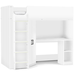 Julian Bowen Hercules All White High Sleeper with Storage - thumbnail 2