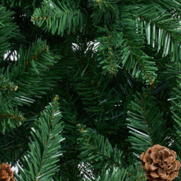 Living and Home Pine Cones and Berries Artificial Christmas Tree with Foldable Stand 6ft - thumbnail 3