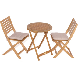 Rowlinson Ashdown 2 Seater Foldable Bistro Set with Cushions - thumbnail 2