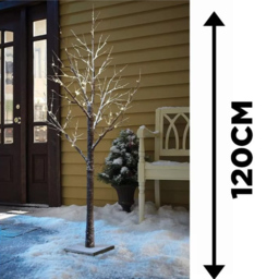Marco Paul 48 Warm White LED Snow Effect Garden Twig Tree Decoration 4ft - thumbnail 2