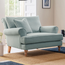 Eastwood Faro Small Aqua Snuggle Chair