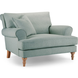 Eastwood Faro Small Aqua Snuggle Chair - thumbnail 2