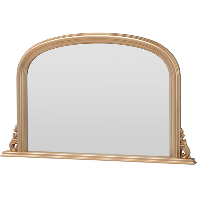Yearn Classic Gold Arched Overmantle Mirror 77 x 122cm - image 1