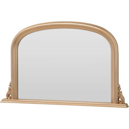 Yearn Classic Gold Arched Overmantle Mirror 77 x 122cm - thumbnail 1