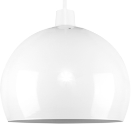 ValueLights Mini Arco White Metal Pendant Shade