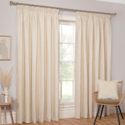 Divante Natural Chenille Taped Curtain 229cm