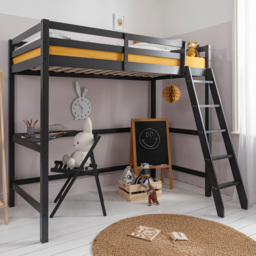 Noa and Nani Thomas Anthracite High Sleeper Cabin Bed - thumbnail 1