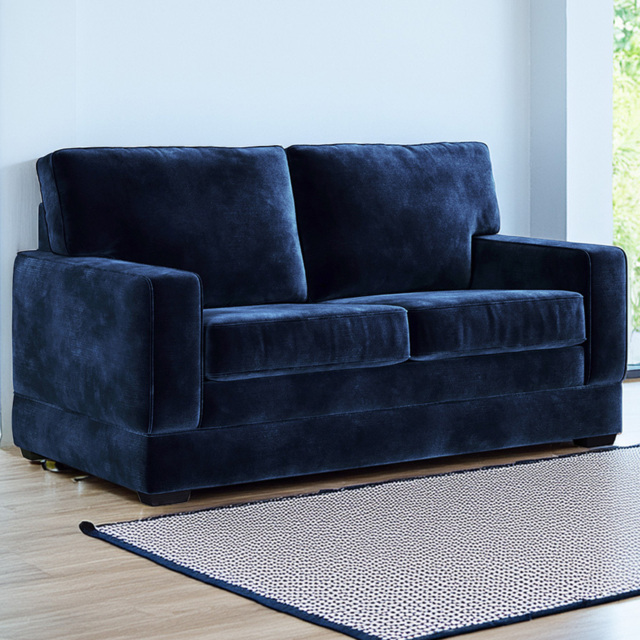 Jay-Be Urban 2 Seater Luxe Velvet Royal Sofa Bed with e-Pocket Mattress - image 1