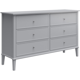 Dorel Franklin 6 Drawer Grey Dresser - thumbnail 2