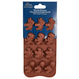 Home Baking Brown Dinosaur Chocolate and Sweet Silicone Mould