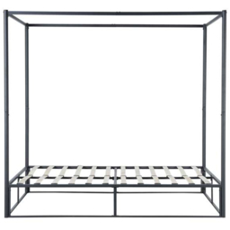 Farringdon Small Double Black Metal 4 Poster Bed Frame - thumbnail 3