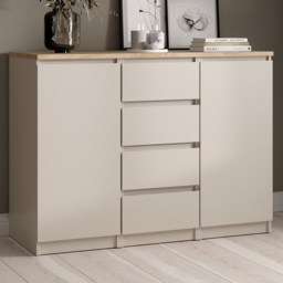 Furniture To Go Naia Cashmere Jackson Hickory 2 Door 4 Drawer Sideboard