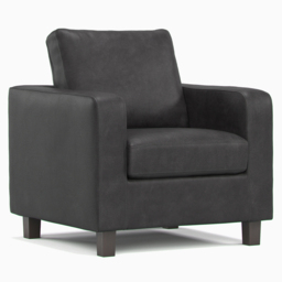 York Black Faux Leather 5 Seater Sofa Suite - thumbnail 4