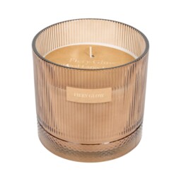 Fiery Glow Ribbed Large Candle - thumbnail 3