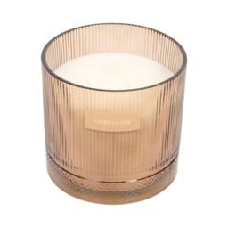 Fiery Glow Ribbed Large Candle - thumbnail 4