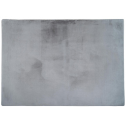 Deluxe Rabbit Faux Fur Silver Rug 120 x 170cm - thumbnail 1