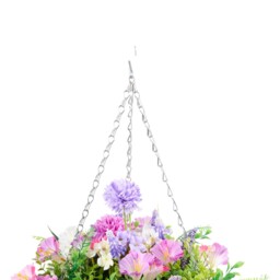 Meadow Hanging Artificial Flower Basket - thumbnail 3