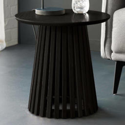 Julian Bowen Ollie Black Round Lamp Table
