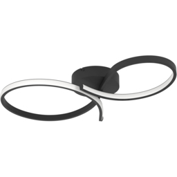 EGLO Serpins Black Aluminium and Steel Modern Ceiling Light