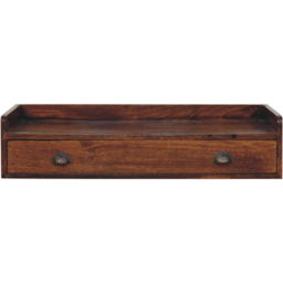Artisan Furniture Belmont Brown Single Drawer Single Shelf Solid Wood Wall-Mounted Console Table - thumbnail 2