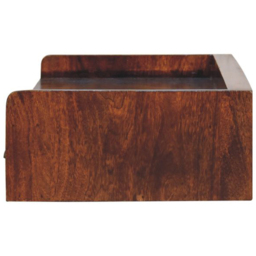 Artisan Furniture Belmont Brown Single Drawer Single Shelf Solid Wood Wall-Mounted Console Table - thumbnail 4