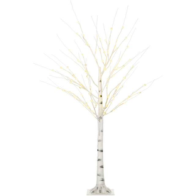StarBright Pre-Lit Artificial Birch Tree 4ft - image 1
