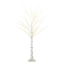 StarBright Pre-Lit Artificial Birch Tree 4ft - thumbnail 1