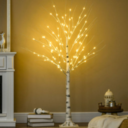 StarBright Pre-Lit Artificial Birch Tree 4ft - thumbnail 2