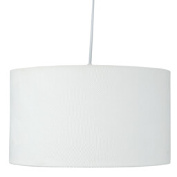 Geometric Drum Shade - White / 20cm / 300g - thumbnail 1