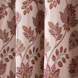 Regency Floral Jacquard Curtain Pink 229cm - thumbnail 2