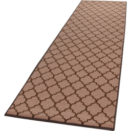 Smart Living Trellis Beige and Brown Non-Slip Mat with Gel Backing 67 x 120cm