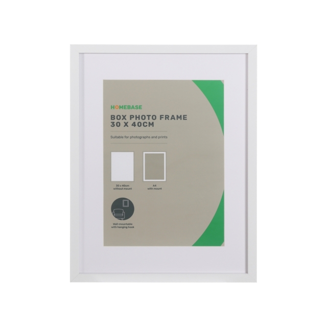 Box Photo Frame - 30x40cm - White