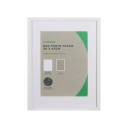 Box Photo Frame - 30x40cm - White - thumbnail 1